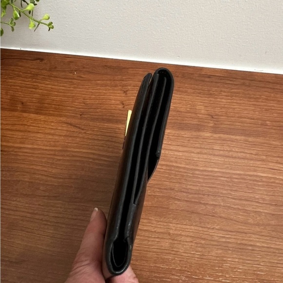 Lambertson Truex Black Leather French Wallet New EUC - Picture 8 of 11